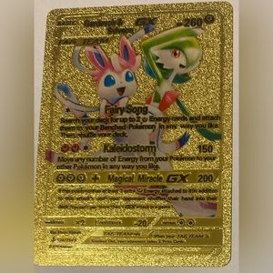 Gold foil gardevor and sylveon